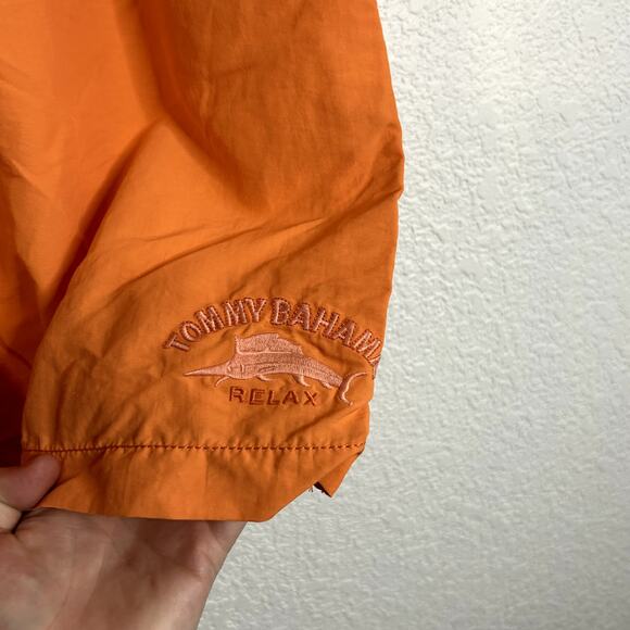Tommy Bahama Swim Trunks Mens Size XL Orange Relax Embroidered Preppy - Picture 4 of 5
